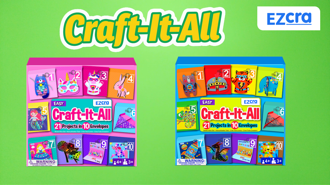 Amazon.com: EZCRA Craft Kits for Kids Ages 4-8 - 21 Projects in 1